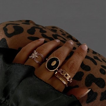 ANEL PROTEÇÃO SUPREMA – ÔNIX E OLHO TURCO DOURADO