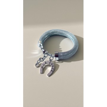 PULSEIRA FERRADURA DA SORTE – AÇO PRATEADO