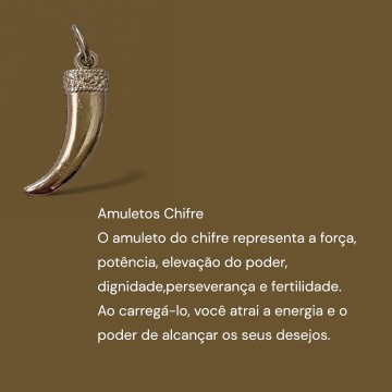 PENDENTE AMULETO CHIFRE