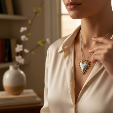 COLAR QUEEN HEART – AÇO INOXIDÁVEL