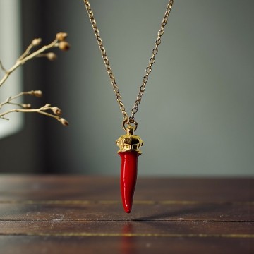 COLAR MALAGUETA VERMELHA DA SORTE