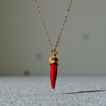 COLAR MALAGUETA VERMELHA DA SORTE