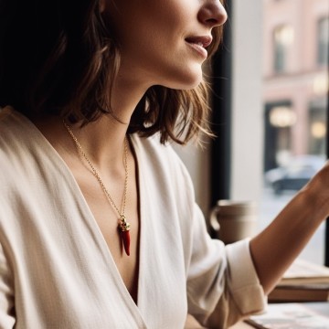 COLAR MALAGUETA VERMELHA DA SORTE