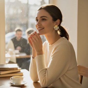 BRINCOS DOUBLE HEART AÇO INOXIDÁVEL