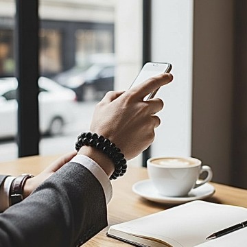 PULSEIRA ÔNIX CRISTAIS NATURAIS