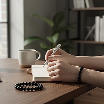 PULSEIRA ÔNIX CRISTAIS NATURAIS