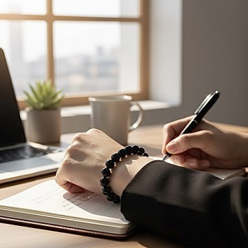 PULSEIRA ÔNIX CRISTAIS NATURAIS