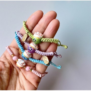 Pulseira Maneki Neko Verde