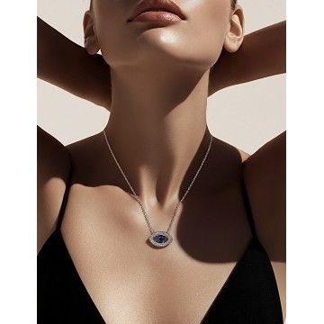 COLAR PROTEÇÃO OLHO TURCO – AÇO INOXIDÁVEL