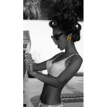 BRINCOS VINTAGE EM AÇO DOURADO