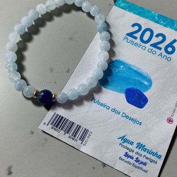 PULSEIRA 2026 – PULSEIRA DOS DESEJOS – ÁGUA MARINHA E LÁPIS LAZULI