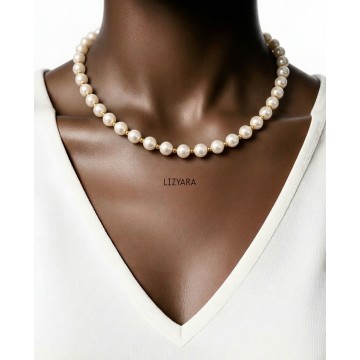 COLAR PEARL AÇO INOXIDÁVEL