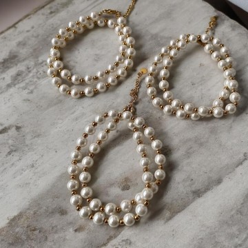 COLAR PEARL AÇO INOXIDÁVEL