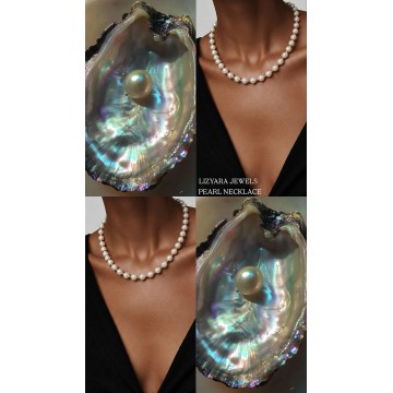 COLAR PEARL AÇO INOXIDÁVEL