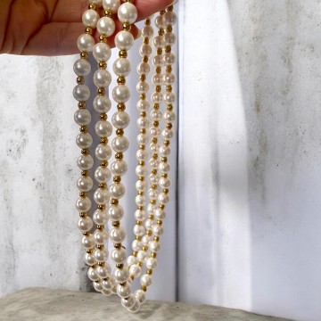 COLAR PEARL AÇO INOXIDÁVEL