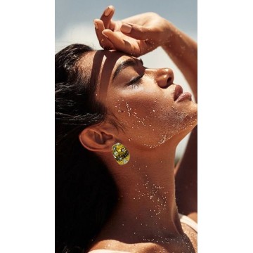 BRINCOS BALI AÇO DOURADO