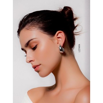 BRINCOS DROP ULTRALEVES PRATEADOS – AÇO INOXIDÁVEL