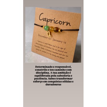 CAPRICÓRNIO – FORÇA E REALIZAÇÃO A pulseira de Capricórnio