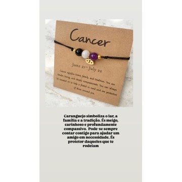 CARANGUEJO – PROTEÇÃO E EMOÇÃO A pulseira de Caranguejo