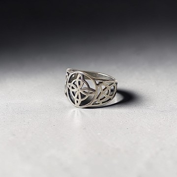 ANEL NÓ DA BRUXA AÇO PRATEADO