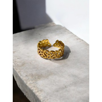 ANEL NÓ DA BRUXA DOURADO AJUSTÁVEL