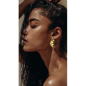 BRINCOS SHELL DIVINE – AÇO DOURADO ULTRA LEVES