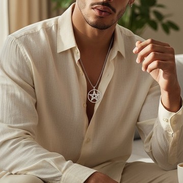 COLAR PROTEÇÃO PENTAGRAMA