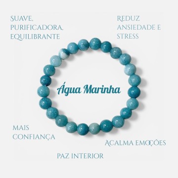 A pulseira de Água Marinha é muito mais do que um simples acessório