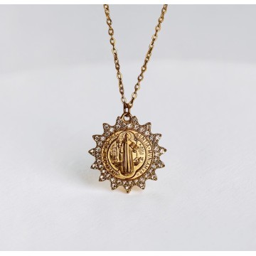 COLARES SÃO BENTO BRILHOS – PROTEÇÃO E FÉ