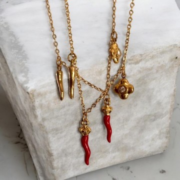 COLAR TRIPLO PODER – PROTEÇÃO, SORTE E ENERGIA