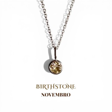 COLAR BIRTHSTONE NOVEMBRO