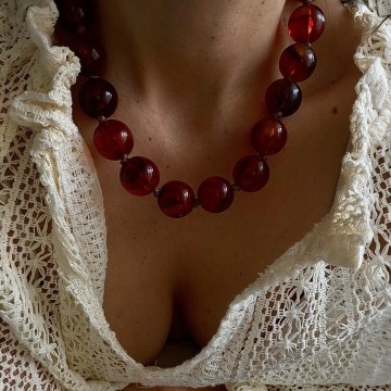 Colar JACKIE Castanho