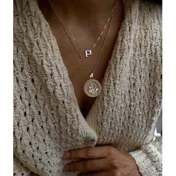 COLAR MÃE – MEDALHÃO COM PENDENTES