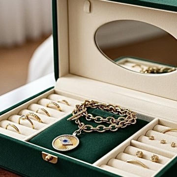 COLAR EVIL EYE AÇO DOURADO