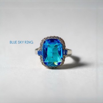 ANEL BLUE SKY BANHO DE PRATA