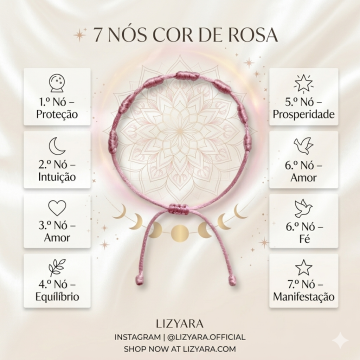 PULSEIRA SETE NÓS COR DE ROSA