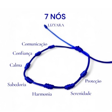 PULSEIRA SETE NÓS AZUL