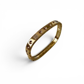 PULSEIRA BANGLE LUZ DOURADA