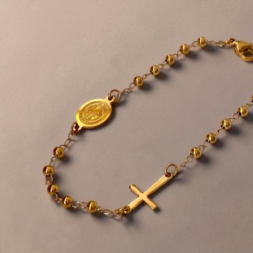 PULSEIRA SÃO BENTO AÇO DOURADA