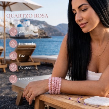 PULSEIRA QUARTZO ROSA