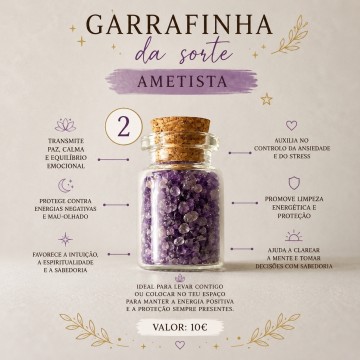 GARRAFINHA DA SORTE AMETISTA