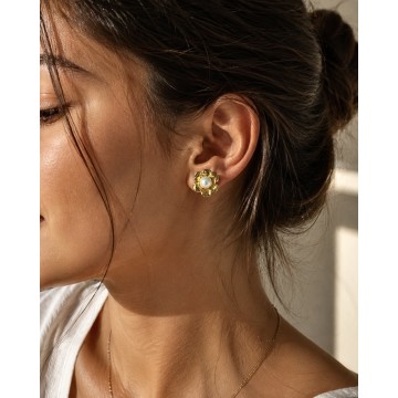 BRINCOS BLOOM PEARL