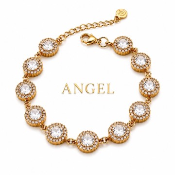 PULSEIRA ANGEL AÇO DOURADO
