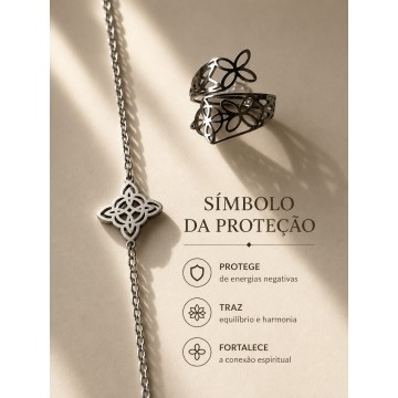 PULSEIRA NÓ DA BRUXA AÇO PRATEADO
