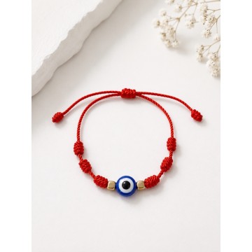 PULSEIRA SETE NÓS VERMELHA + OLHO TURCO