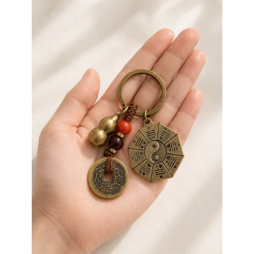 PORTA CHAVES BAGUA E I CHING