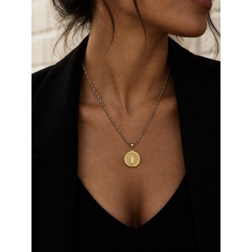 COLAR SÃO BENTO AÇO DOURADO