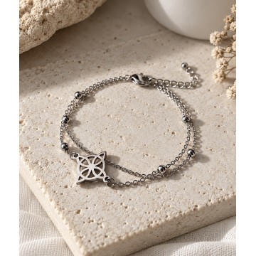 PULSEIRA NÓ DA BRUXA DUPLA AÇO