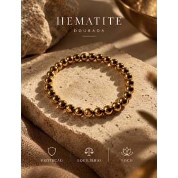 PULSEIRA HEMATITE DOURADA