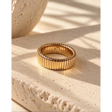 ANEL BALANCE DOURADO AÇO